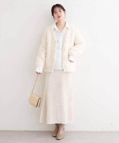 【natural couture】帶口袋刺繡寬鬆襯衫