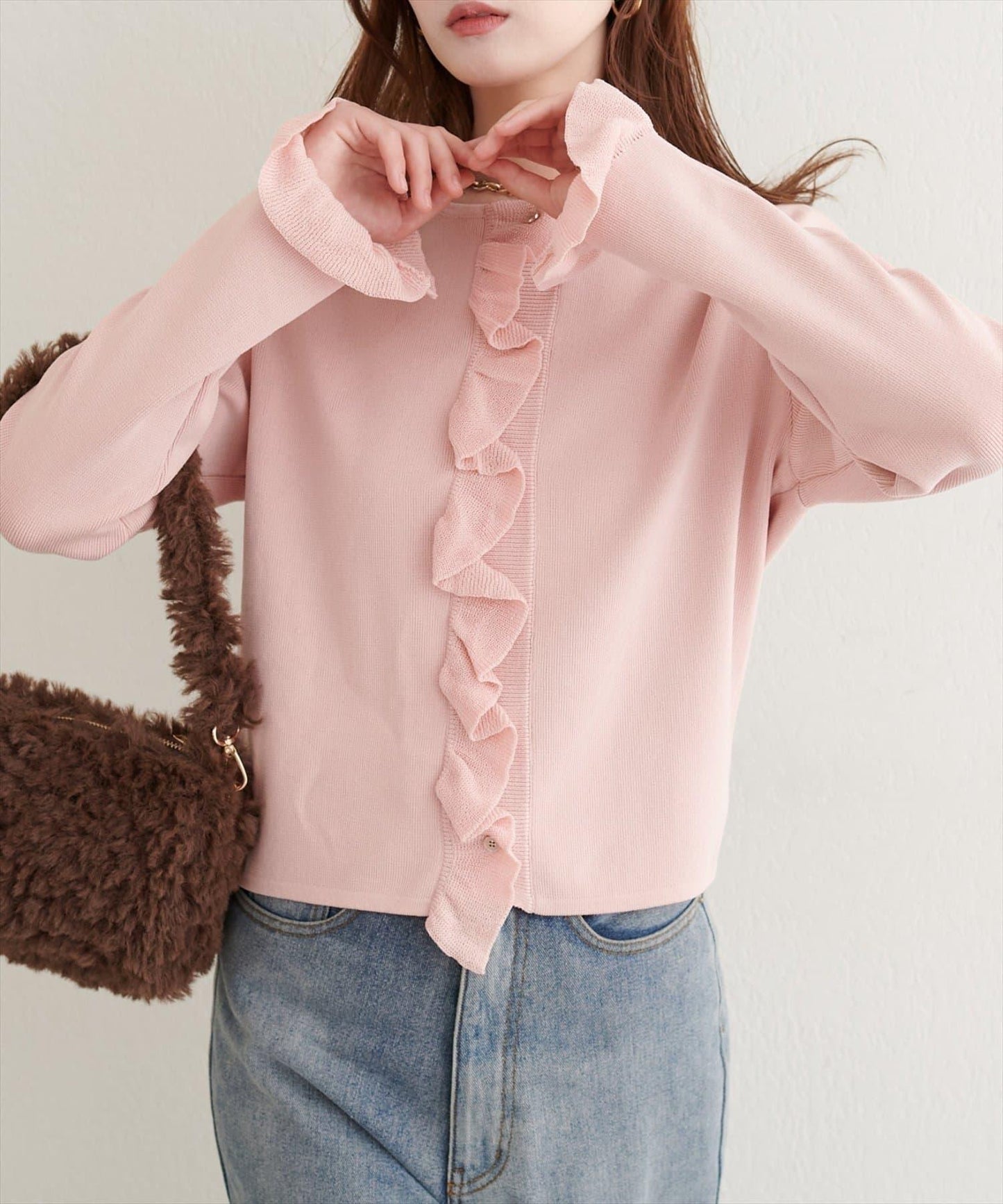 【natural couture】荷葉邊細節開衫