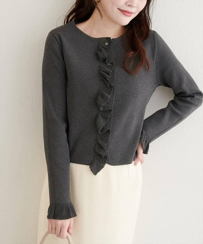 【natural couture】荷葉邊細節開衫