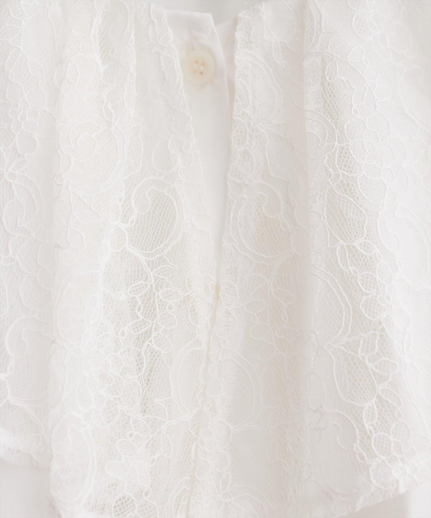 【natural couture】蕾絲斗篷領襯衫