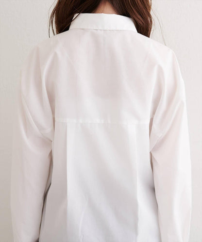 【natural couture】帶口袋刺繡寬鬆襯衫