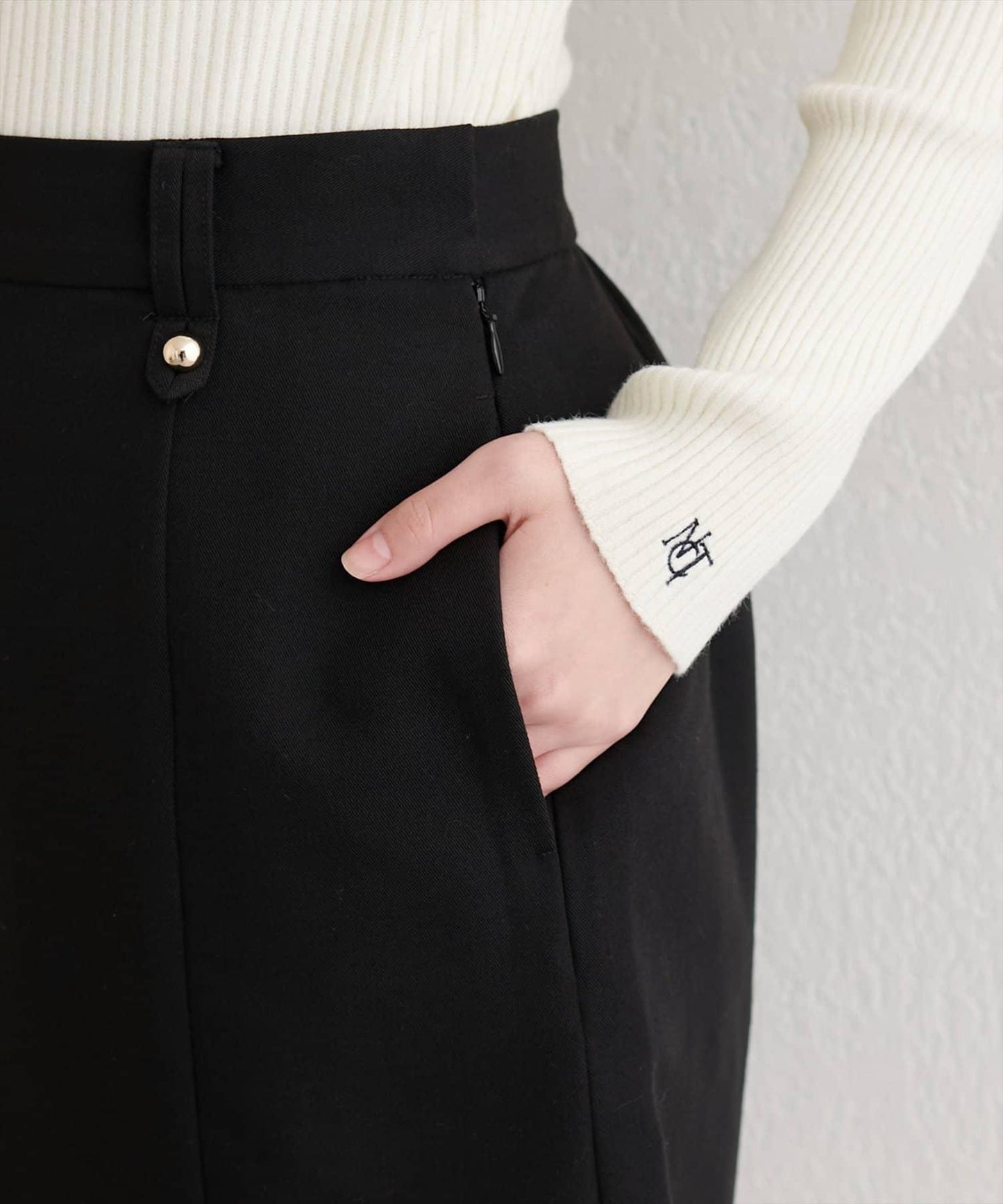 【natural couture】A字型闊腿短裙