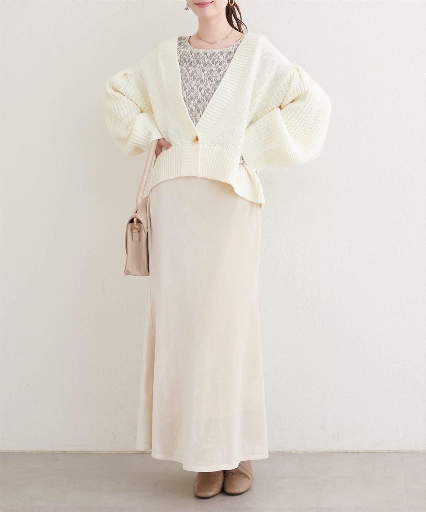 【natural couture】寬鬆編織開衫