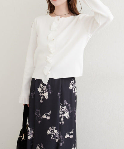 【natural couture】荷葉邊細節開衫