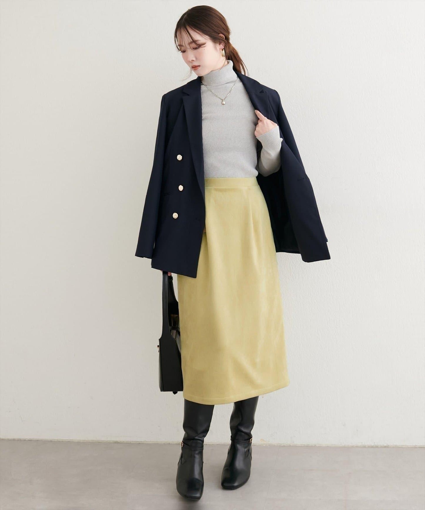 【natural couture】半身修身中長裙