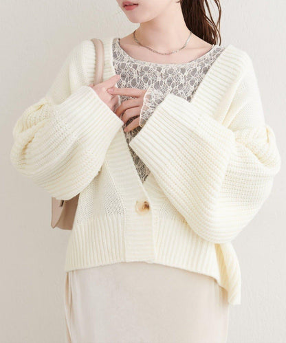 【natural couture】寬鬆編織開衫