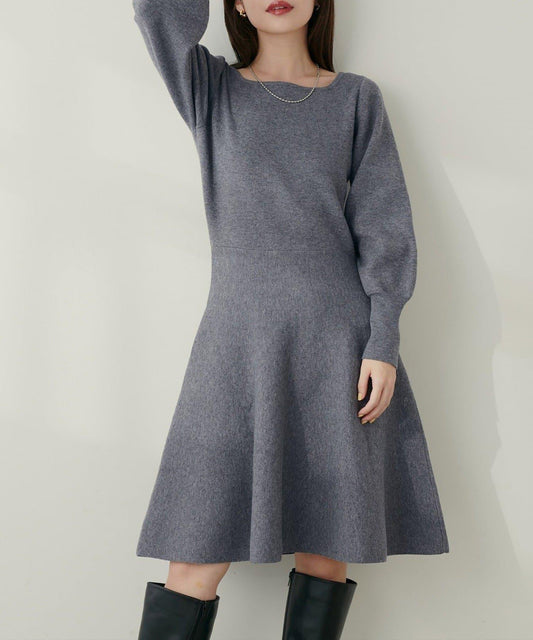 【natural couture】<ako>前後兩穿迷你連衣裙