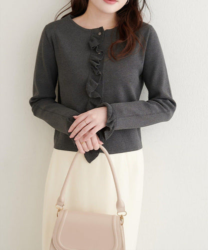 【natural couture】荷葉邊細節開衫