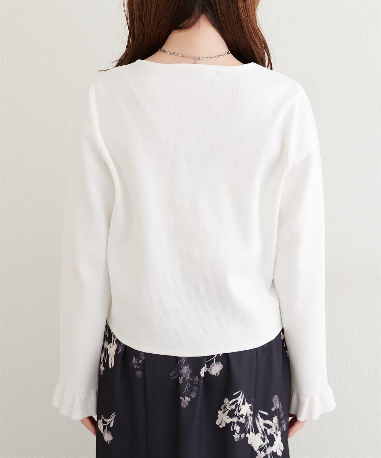 【natural couture】荷葉邊細節開衫