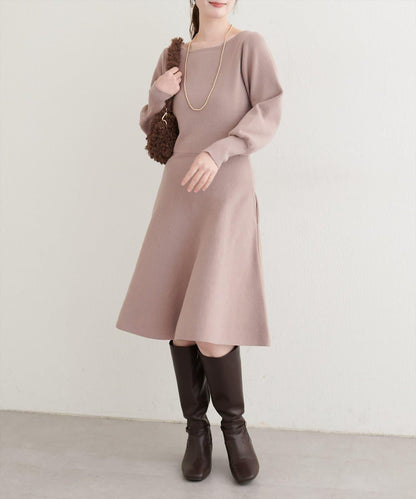 【natural couture】<ako>前後兩穿迷你連衣裙