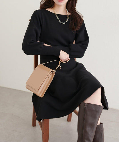 【natural couture】<ako>前後兩穿迷你連衣裙