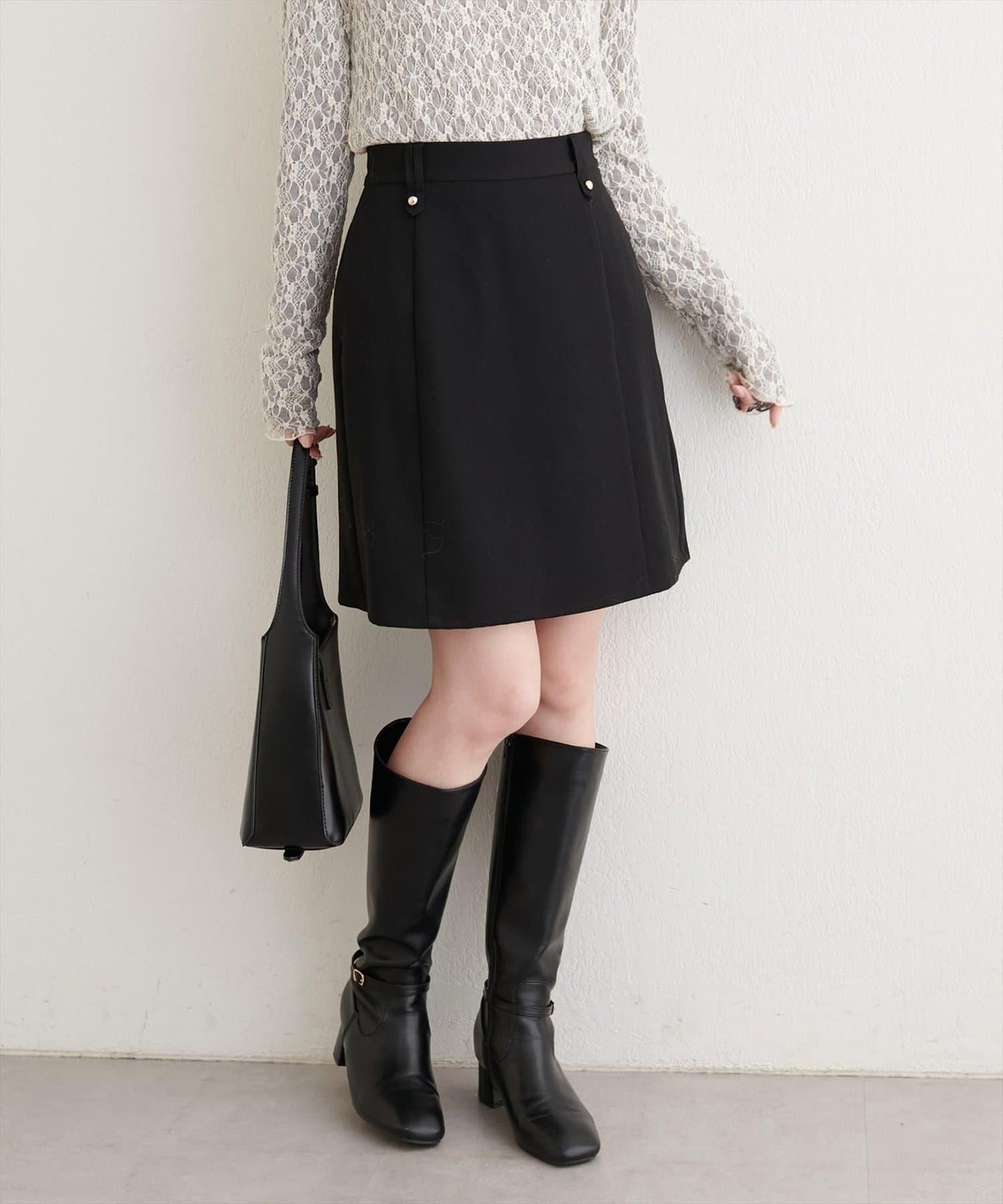 【natural couture】A字型闊腿短裙