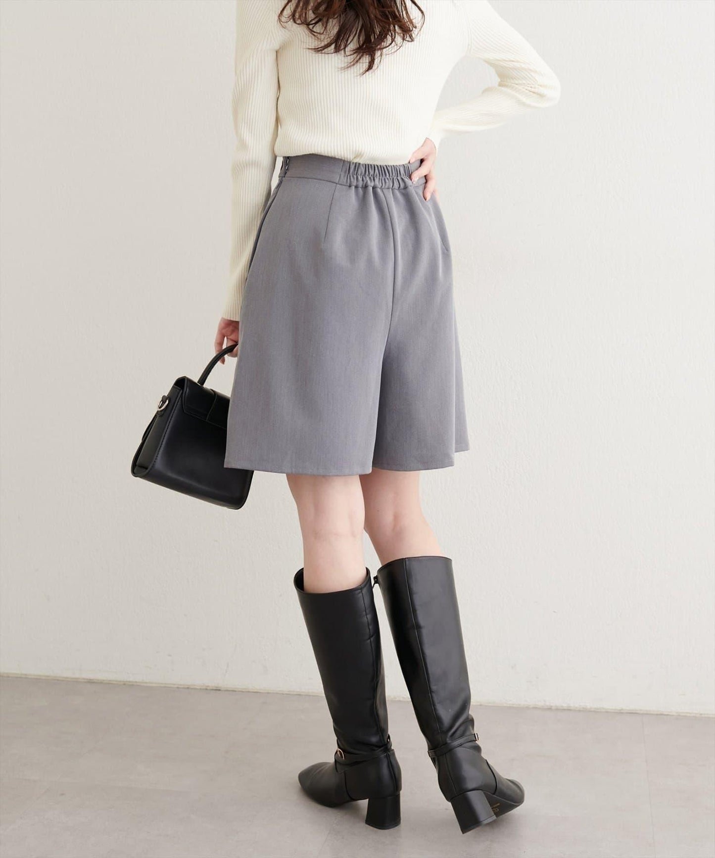 【natural couture】A字型闊腿短裙