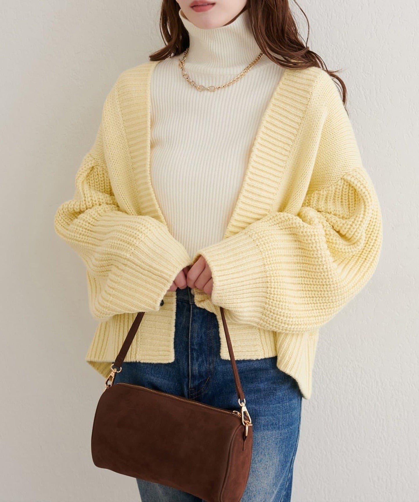 【natural couture】寬鬆編織開衫