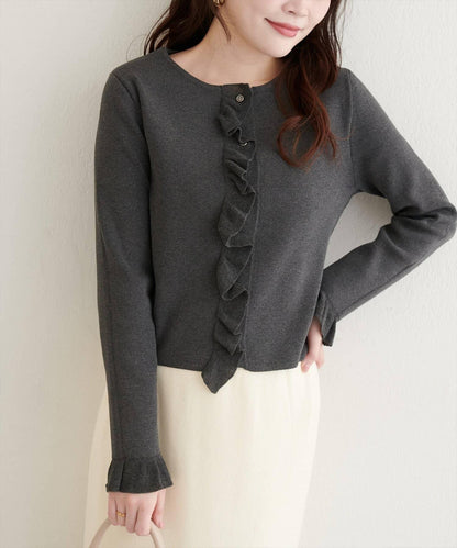 【natural couture】荷葉邊細節開衫