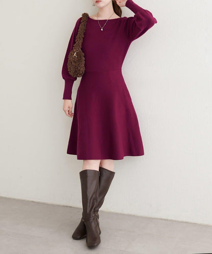 【natural couture】<ako>前後兩穿迷你連衣裙