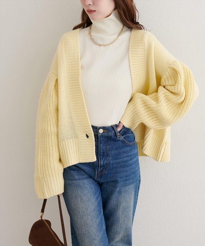 【natural couture】寬鬆編織開衫