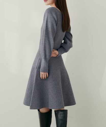 【natural couture】<ako>前後兩穿迷你連衣裙