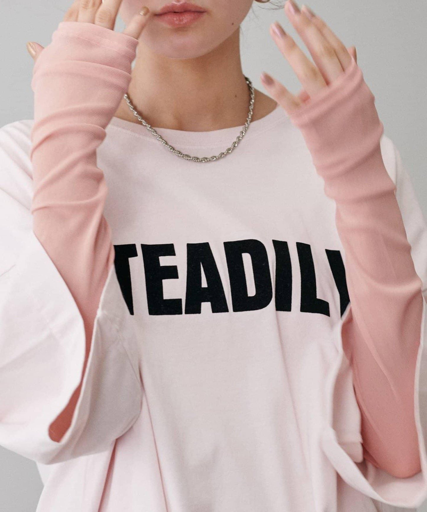 【LARUTA】網紗薄紗套頭衫