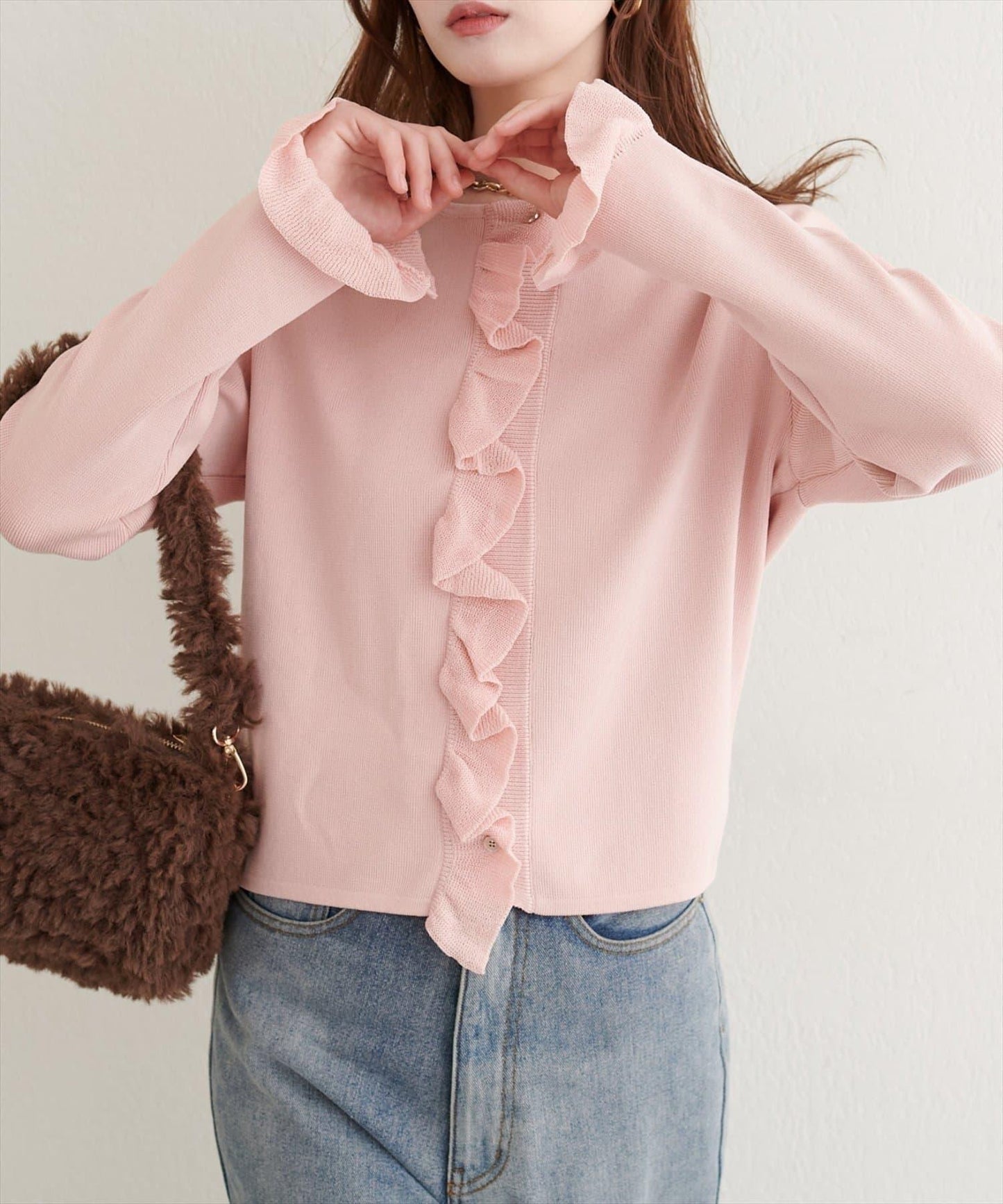 【natural couture】荷葉邊細節開衫