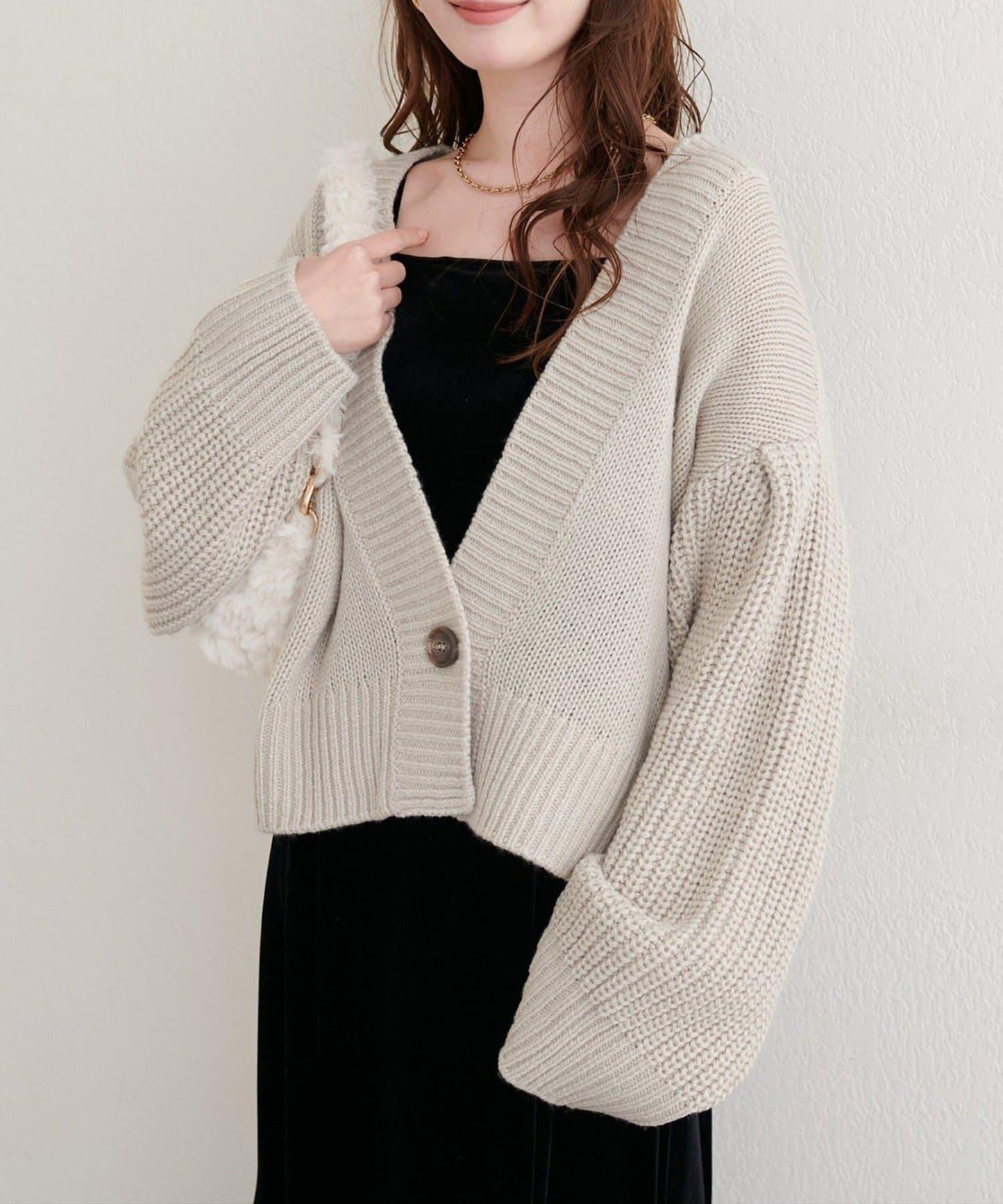 【natural couture】寬鬆編織開衫