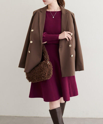 【natural couture】<ako>前後兩穿迷你連衣裙