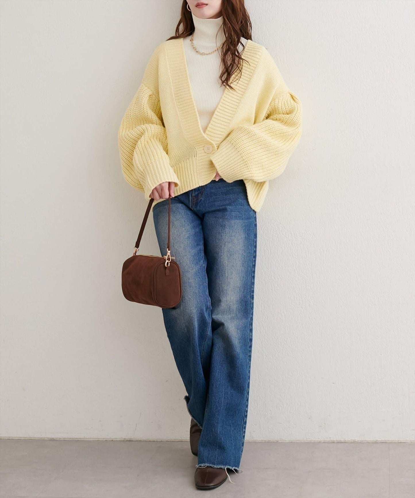 【natural couture】寬鬆編織開衫