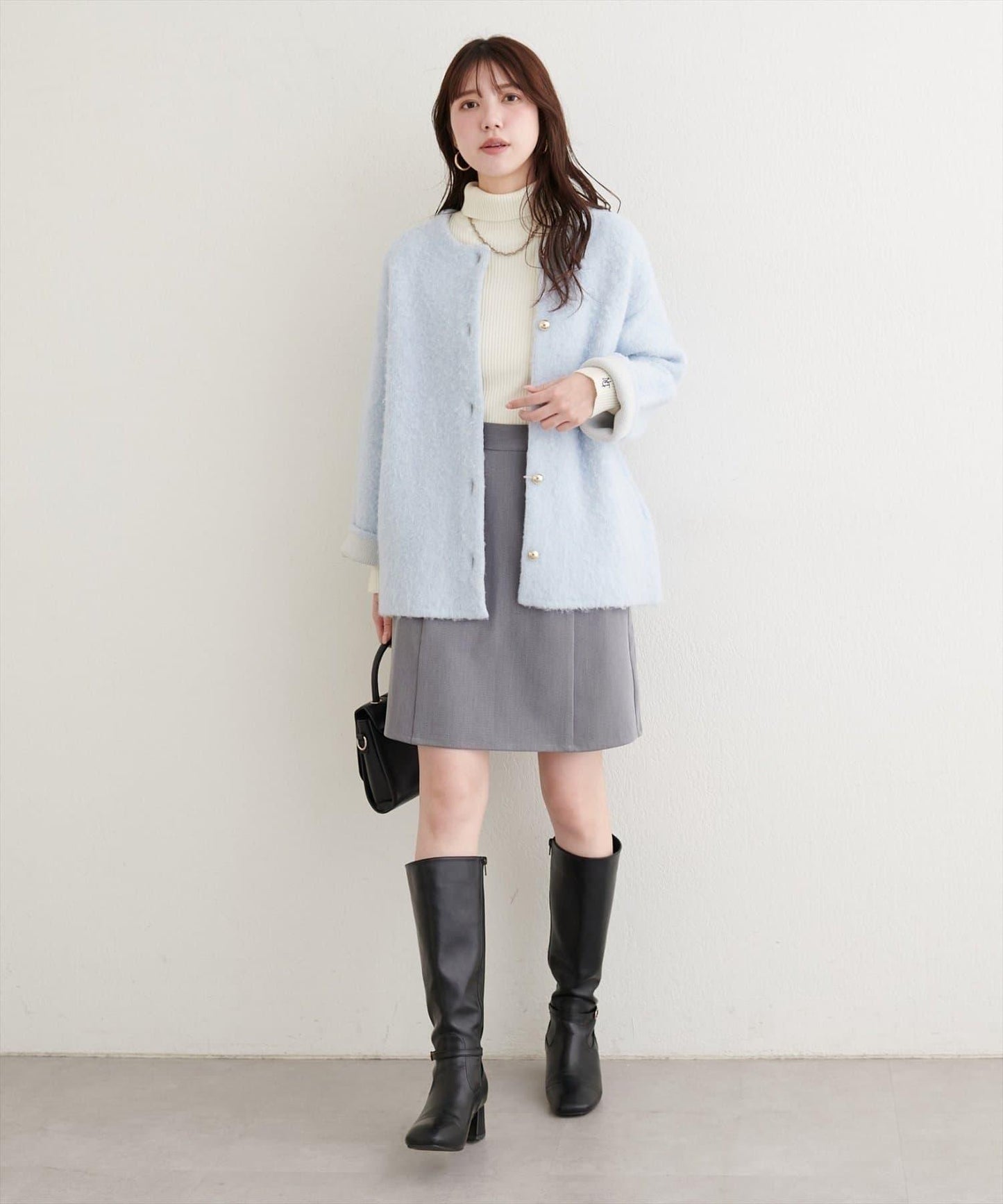 【natural couture】A字型闊腿短裙