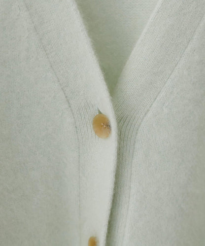 【LARUTA】狐狸毛羊毛蓬鬆開衫