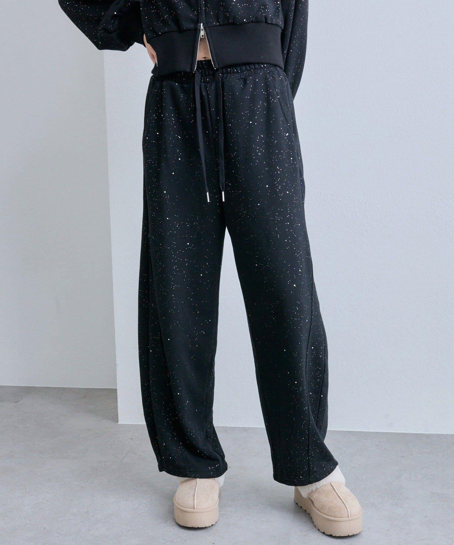 【OLIVE des OLIVE】帶毛絨裝飾衛褲