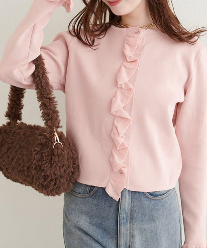 【natural couture】荷葉邊細節開衫