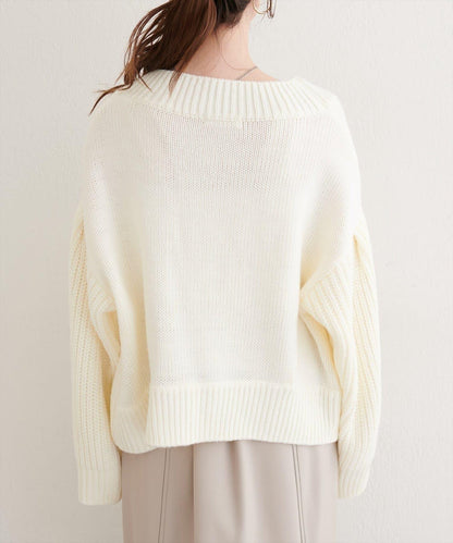 【natural couture】寬鬆編織開衫