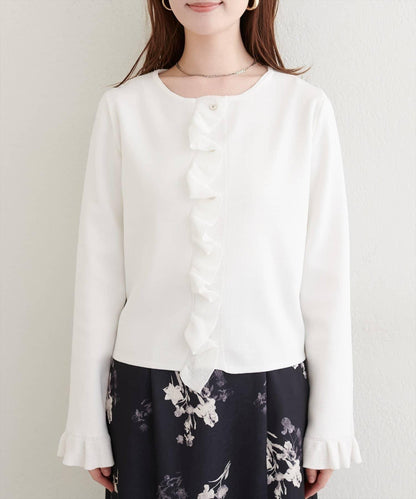 【natural couture】荷葉邊細節開衫