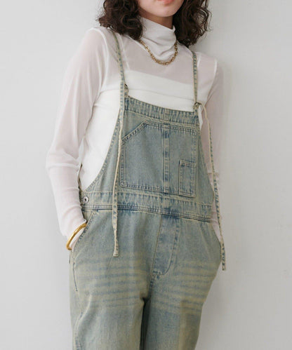 【LARUTA】網紗薄紗高領套頭衫