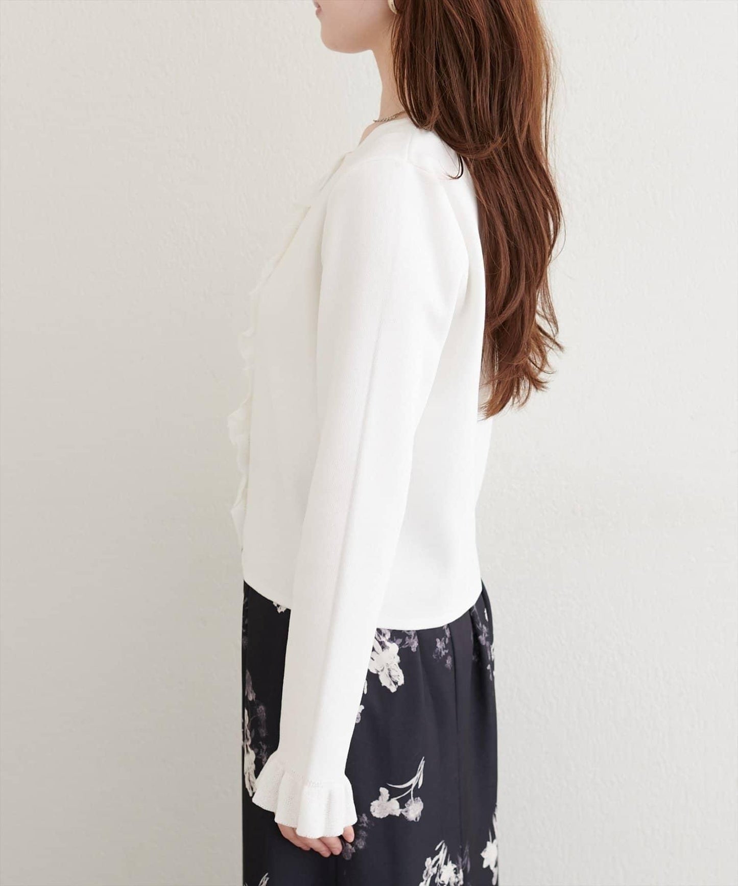 【natural couture】荷葉邊細節開衫