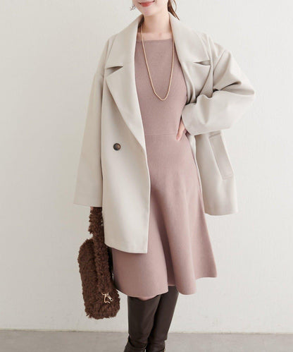 【natural couture】<ako>前後兩穿迷你連衣裙