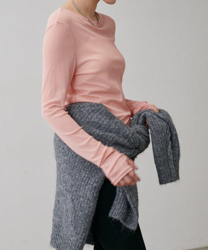 【LARUTA】網紗薄紗套頭衫