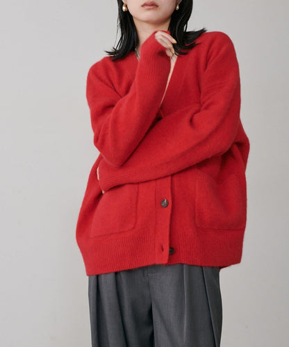 【LARUTA】狐狸毛羊毛蓬鬆開衫