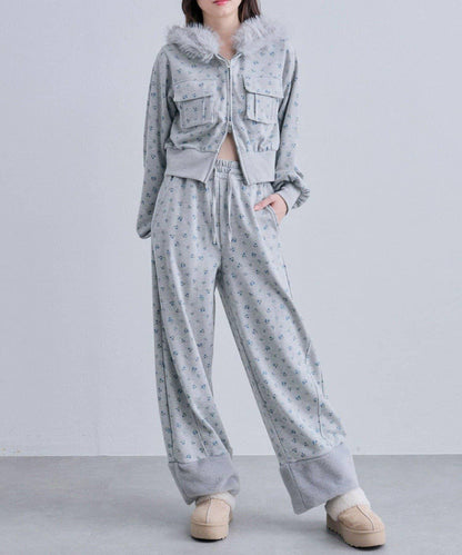 【OLIVE des OLIVE】帶毛絨裝飾衛褲