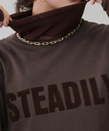 【LARUTA】網紗薄紗高領套頭衫