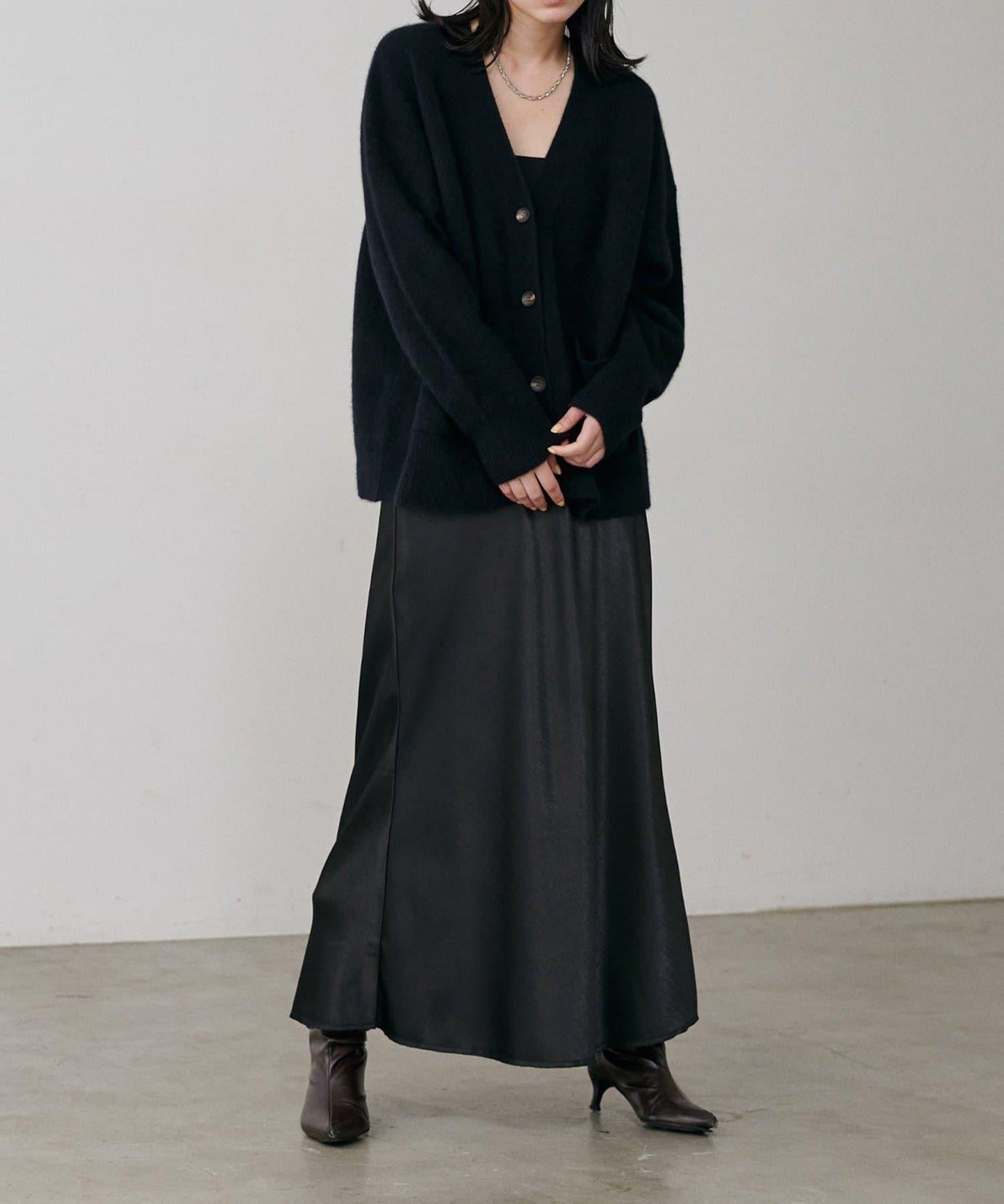 【LARUTA】狐狸毛羊毛蓬鬆開衫