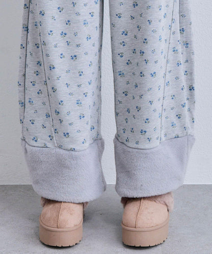 【OLIVE des OLIVE】帶毛絨裝飾衛褲