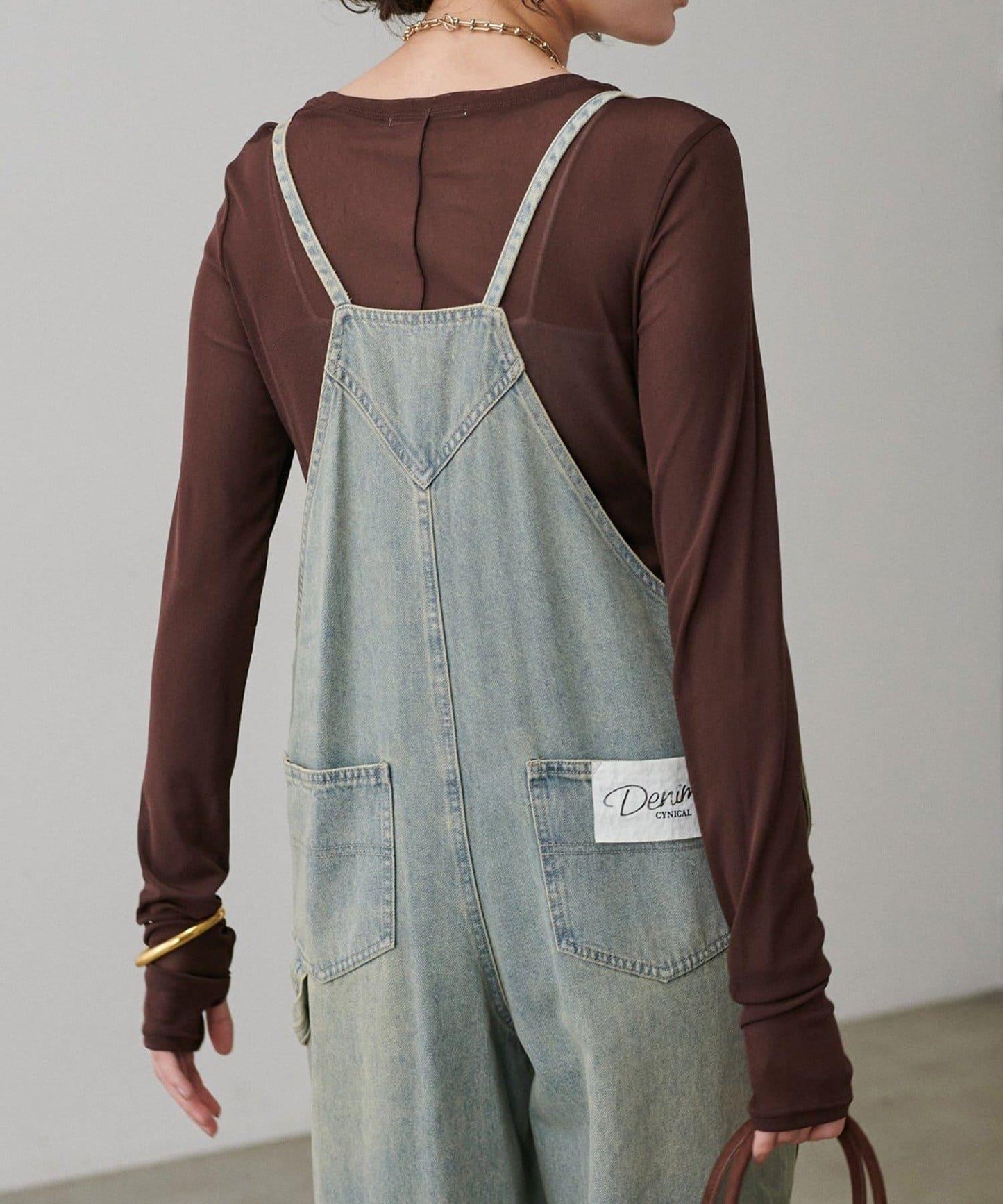 【LARUTA】網紗薄紗套頭衫