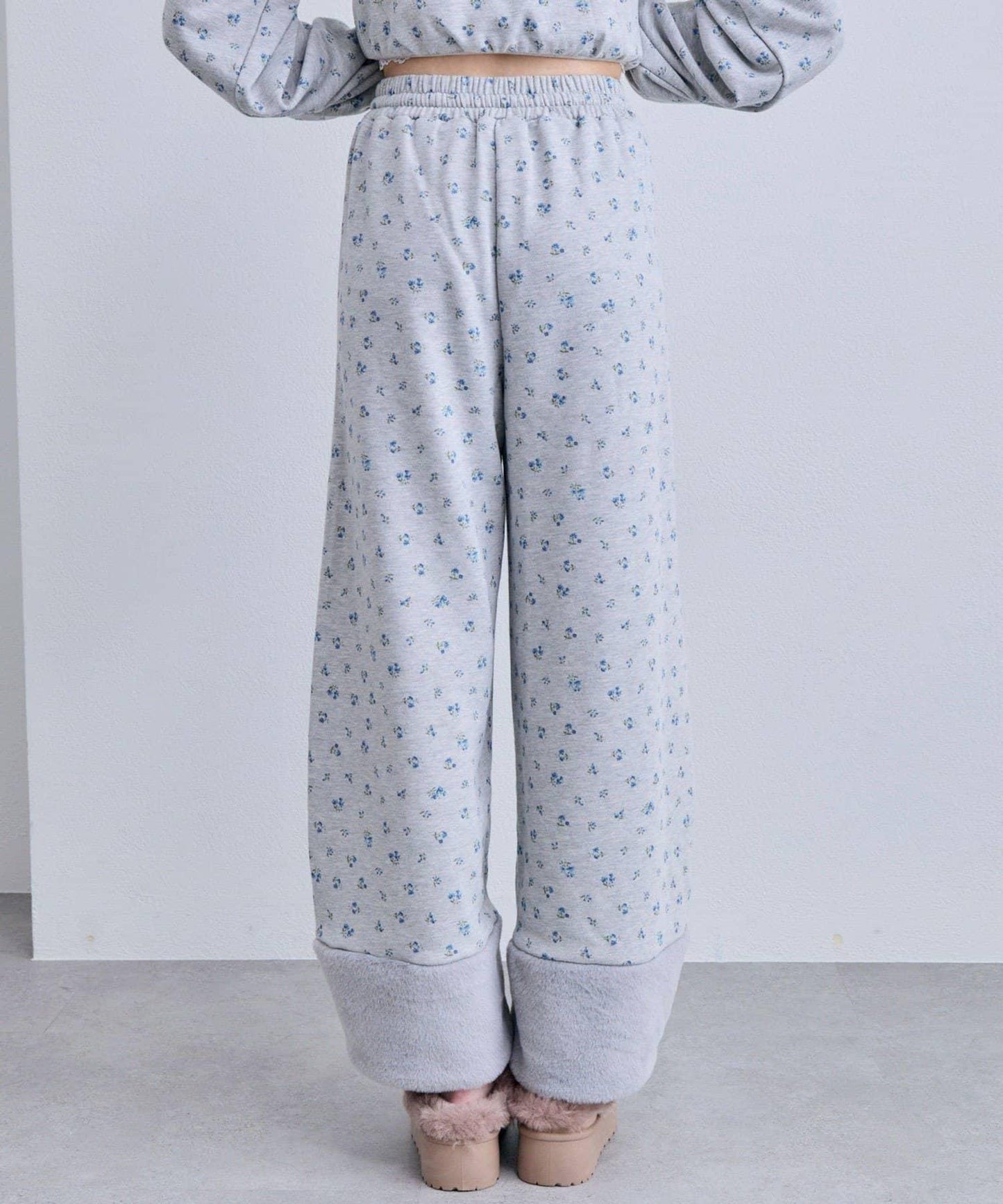 【OLIVE des OLIVE】帶毛絨裝飾衛褲