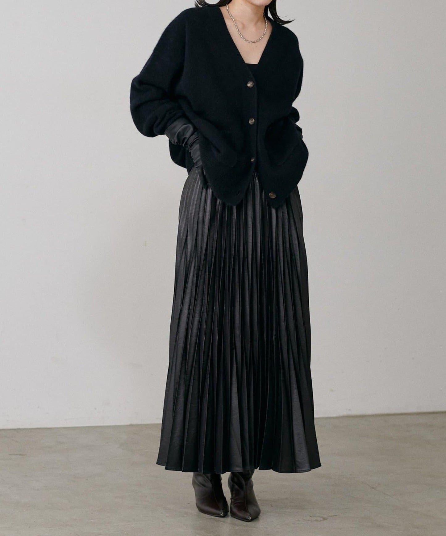 【LARUTA】狐狸毛羊毛蓬鬆開衫