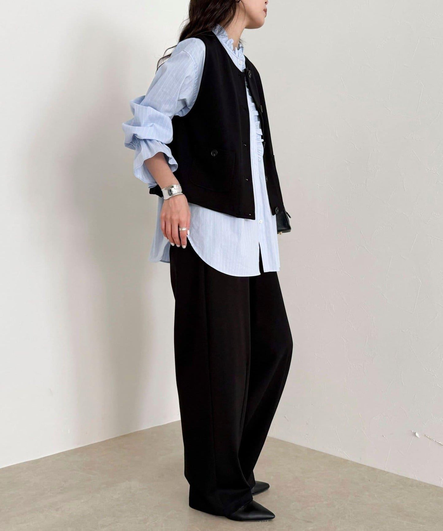 【套裝可搭配】無領馬甲