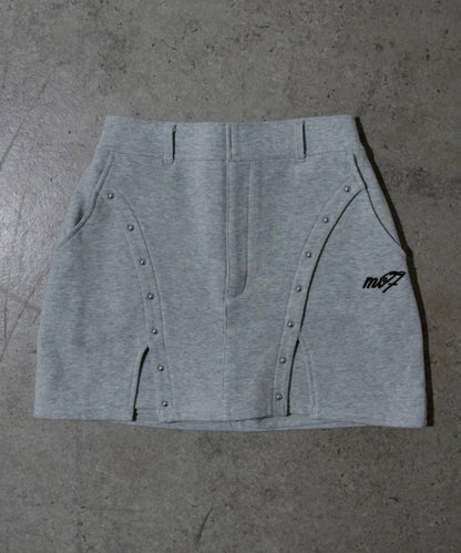 【Mavie..7】鉚釘裝飾迷你半身裙