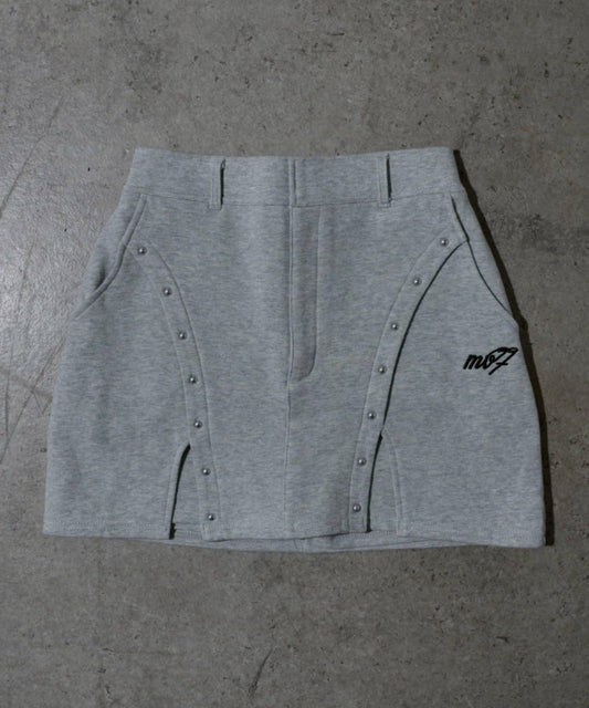 【Mavie..7】鉚釘裝飾迷你半身裙