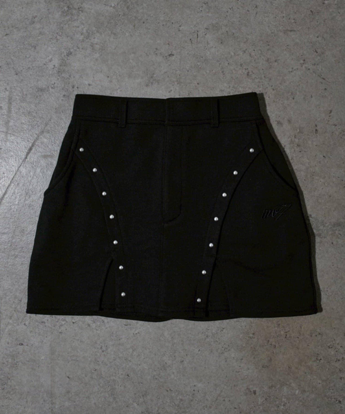 【Mavie..7】鉚釘裝飾迷你半身裙