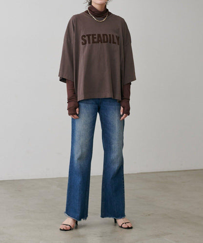 【LARUTA】網紗薄紗高領套頭衫